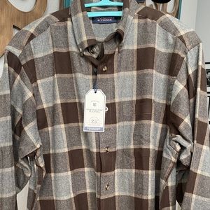 Men’s medium weight flannel shirt - Large